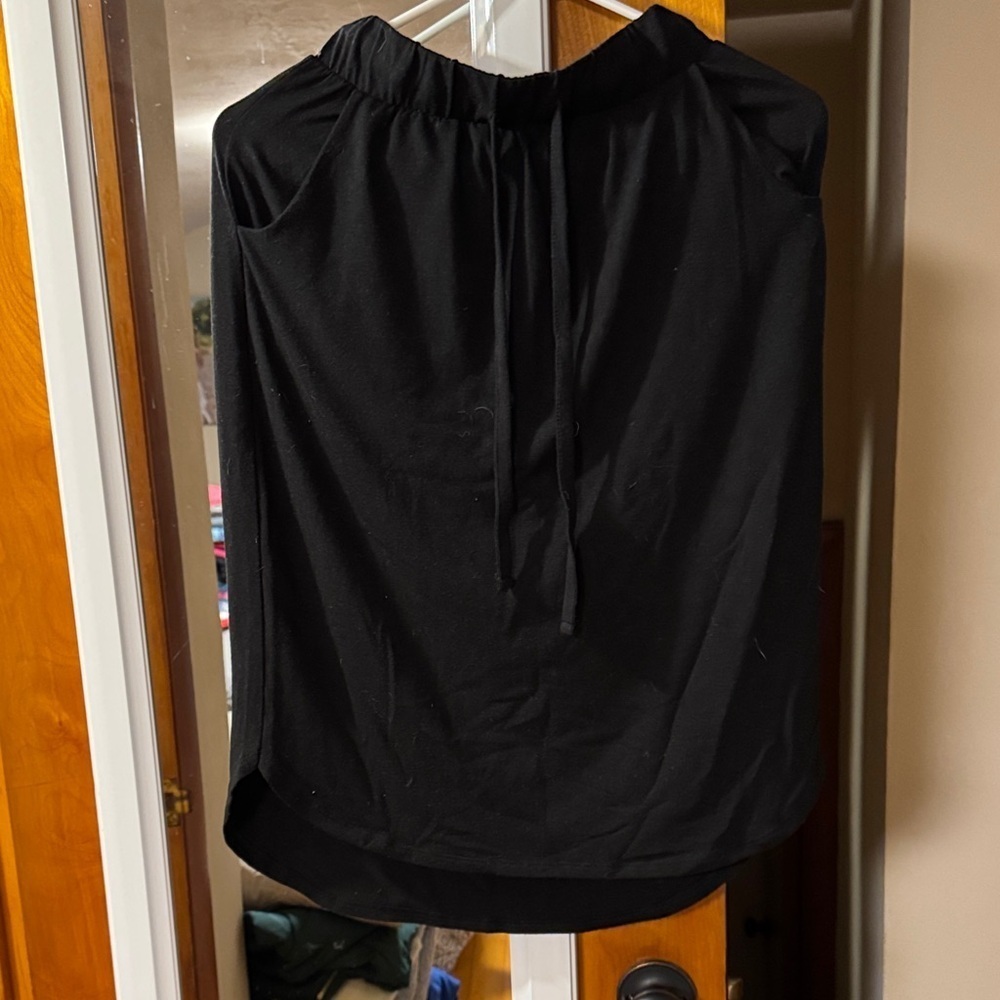 Black Drawstring Skirt